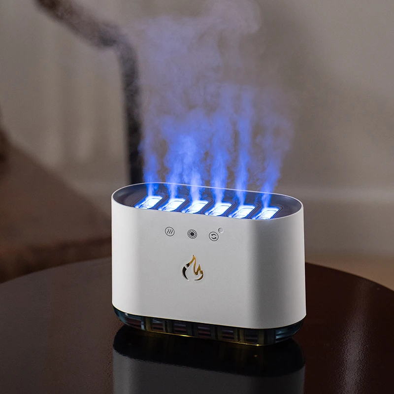 2023New Flame Air Humidifier USB Aroma Diffuser Room Fragrance Mist Maker Essential Oil Difusors For Home Living Room Office