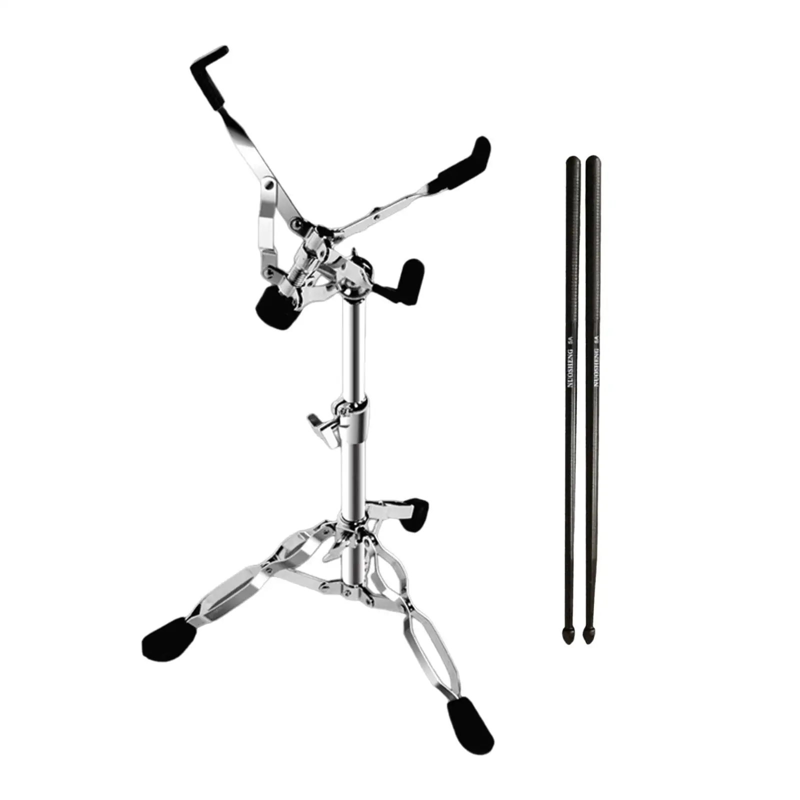 Snare Drum Stand for 12-14 Inches Drum Pad with Drum Stick Nonslip Drum Pad Stand for Practice Stage Concert Studio Performance