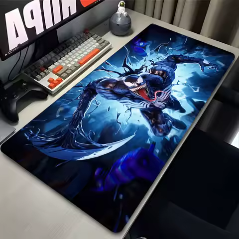 Venom Gaming Mousepad Gamer Mouse Mat Keyboard Mats Desk Pad Marvel Anime Mousepads XXL Office Table Mats 900x400cm For Computer