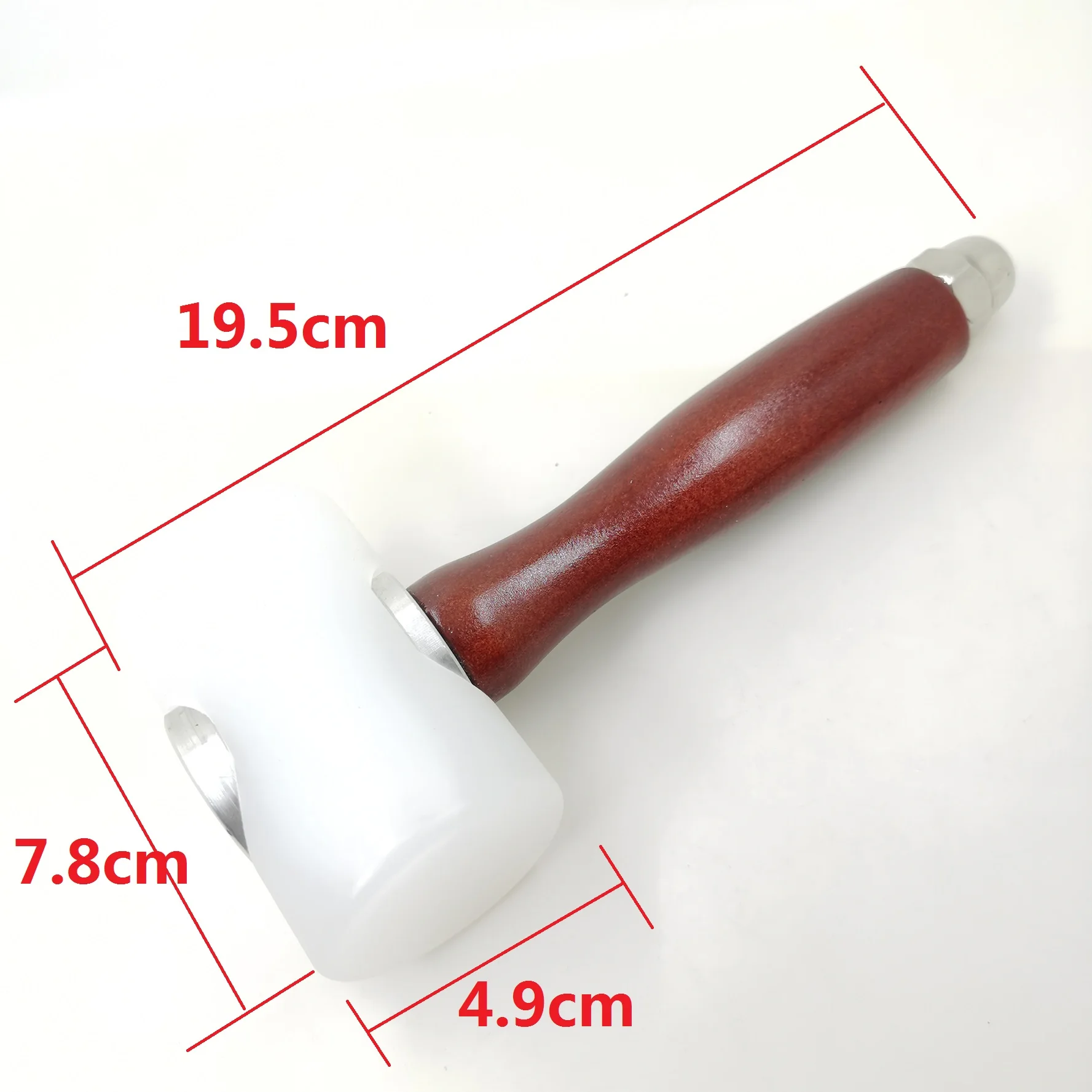 T-shaped wooden handle leather carving hammer diamond cutting punching printing carving nylon hammer DIY handmade leather art