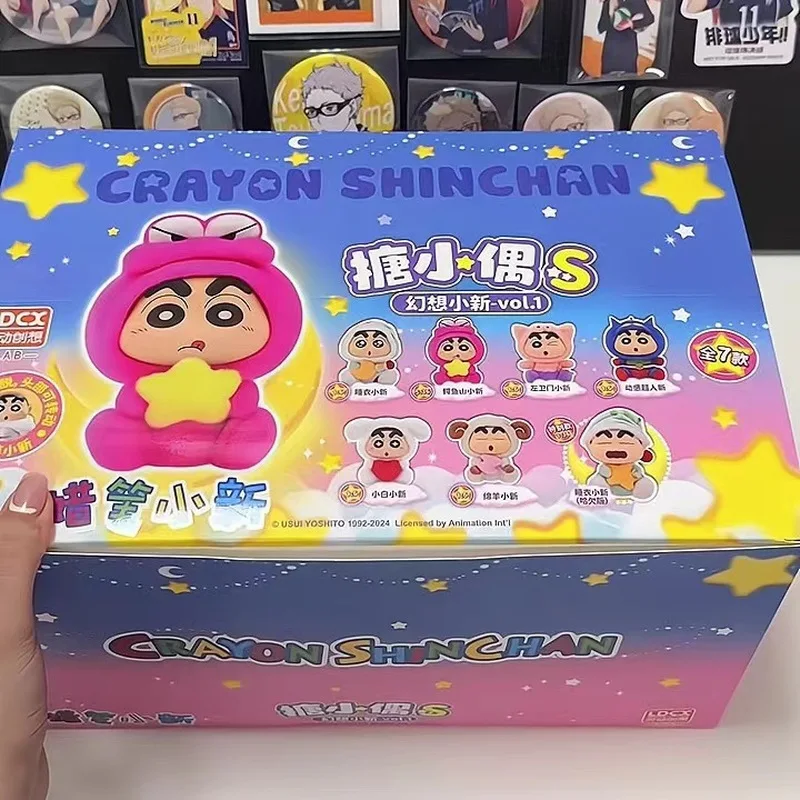 Original Crayon Shin-chan Blind Box, Vinyl Doll Series First Release, 6pcs/box, Cute Plush Toy, Model & Figurine, Gift Toy