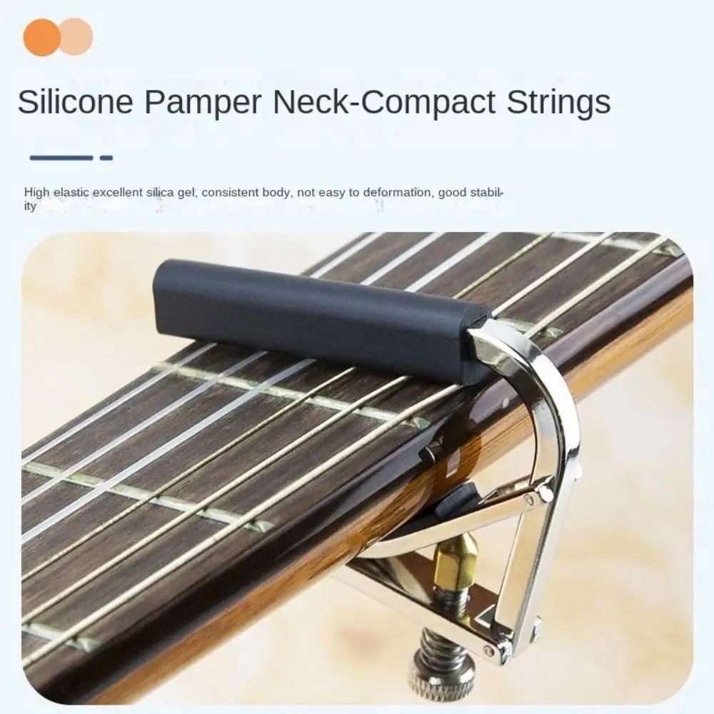 Pin Puller Design Guitar Capo with Silicone Pad with Pick Holder Guitar Tuning Clip Universal Classic Guitar Quick Change Clamp