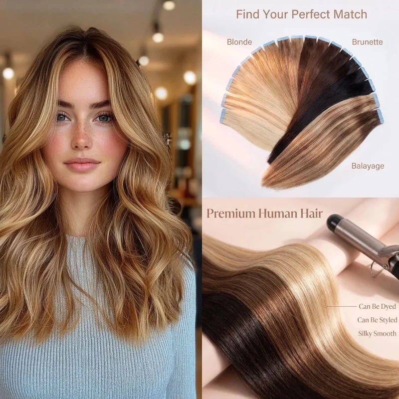 real-human-hair-tape-in-hairpiece-20pcs-24inch-deep-wave-613-99j-more-volume-natural-texture-party-special-wholesale