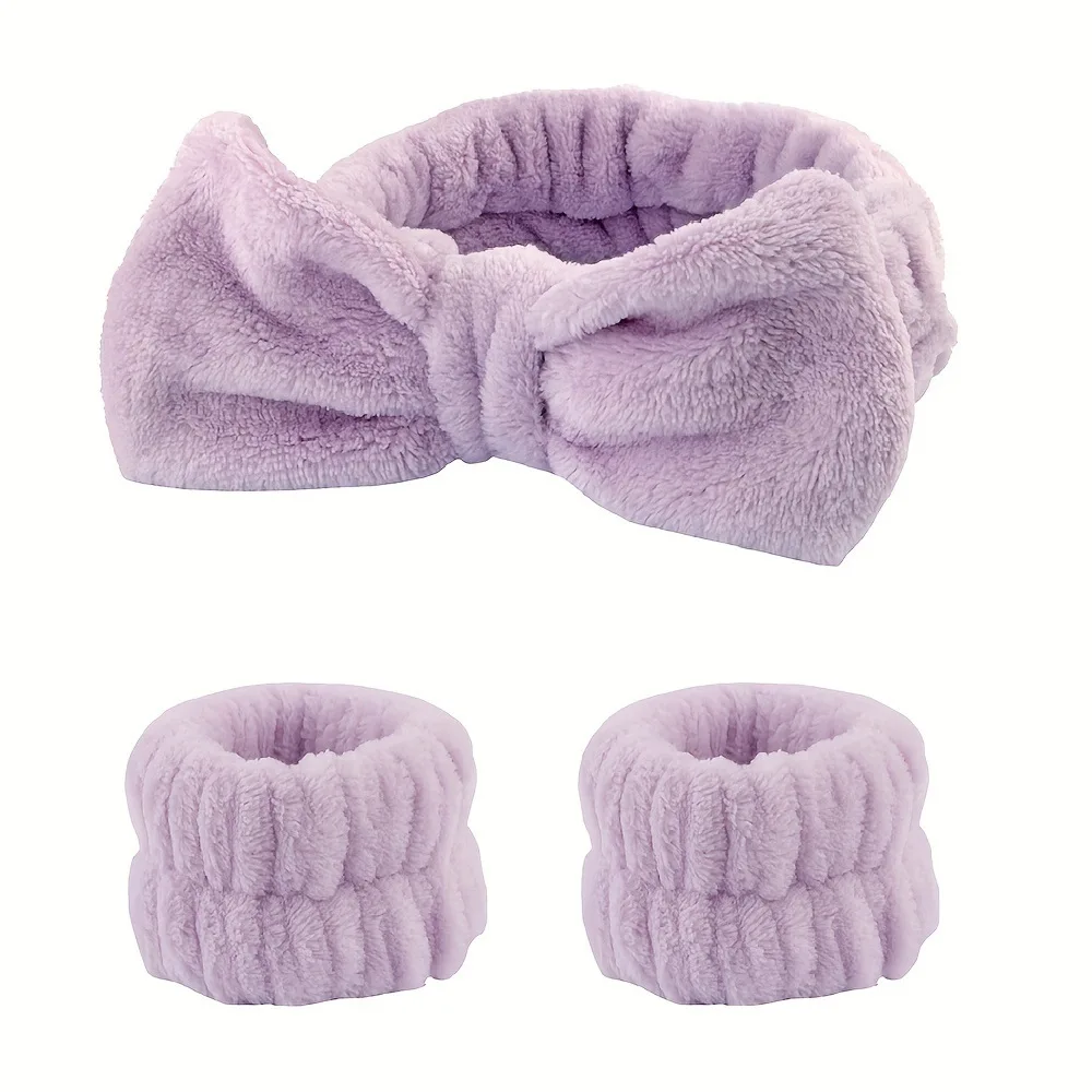 Ensemble combiné petit, moyen et grand, bouffantes de maquillage essentielles pour débutants, bandeau de Spa, bracelet, outils de maquillage, 12 pièces