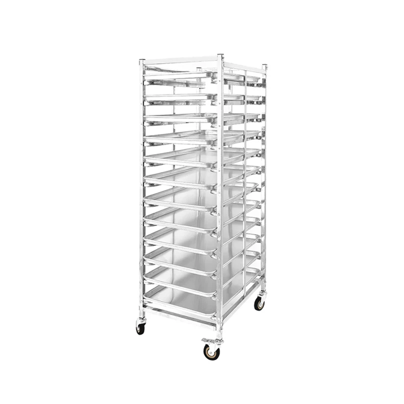 Bakery Cooling Rack Baking Tray Trolley with 5/6/9/12/15/18/30 Trays