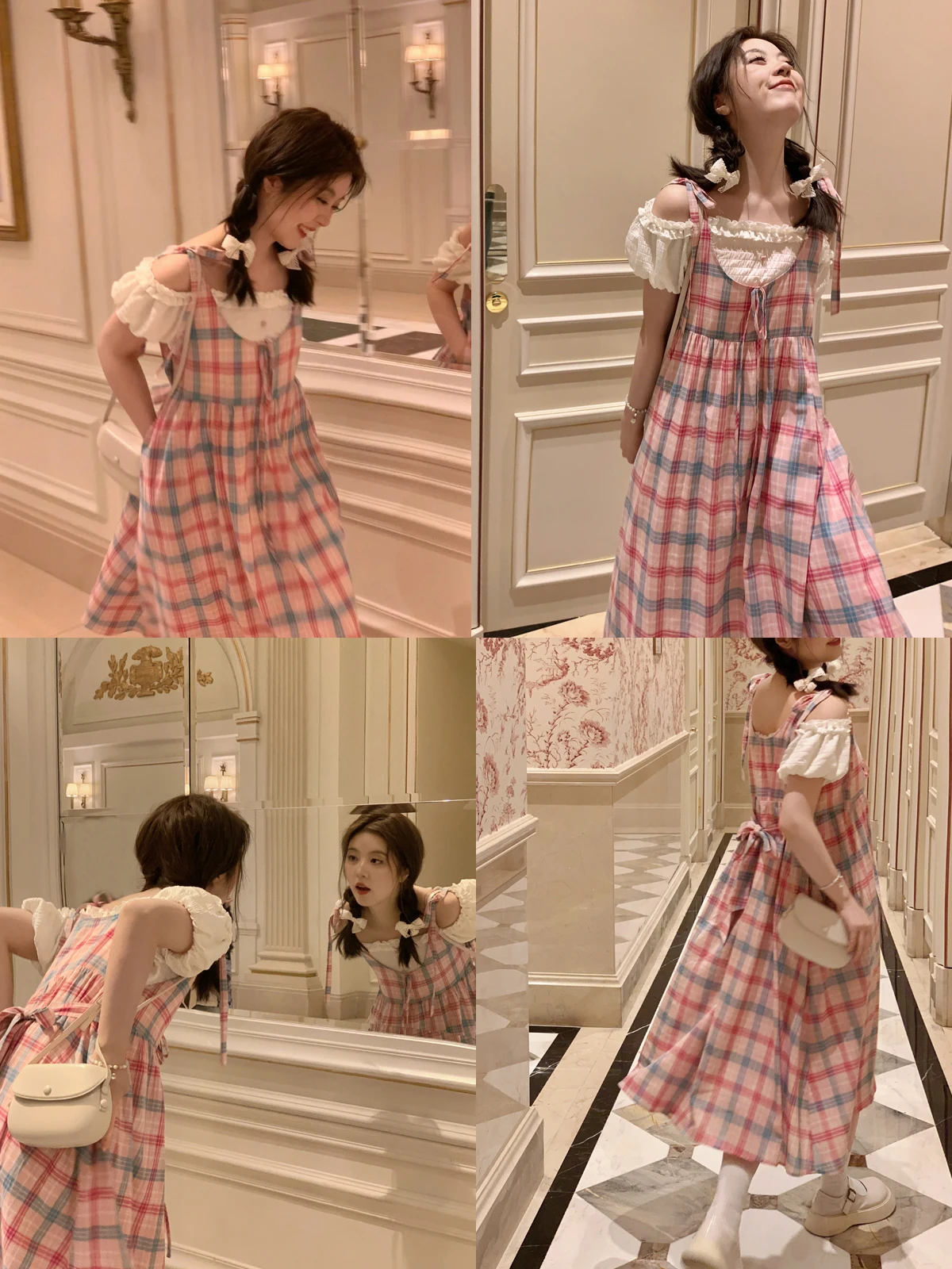 

Милое женское платье больших размеров: розовая футболка с бантом, повседневное, свободного кроя, летнее, хлопковое, с завязками, А-силуэт, с завышенной талией