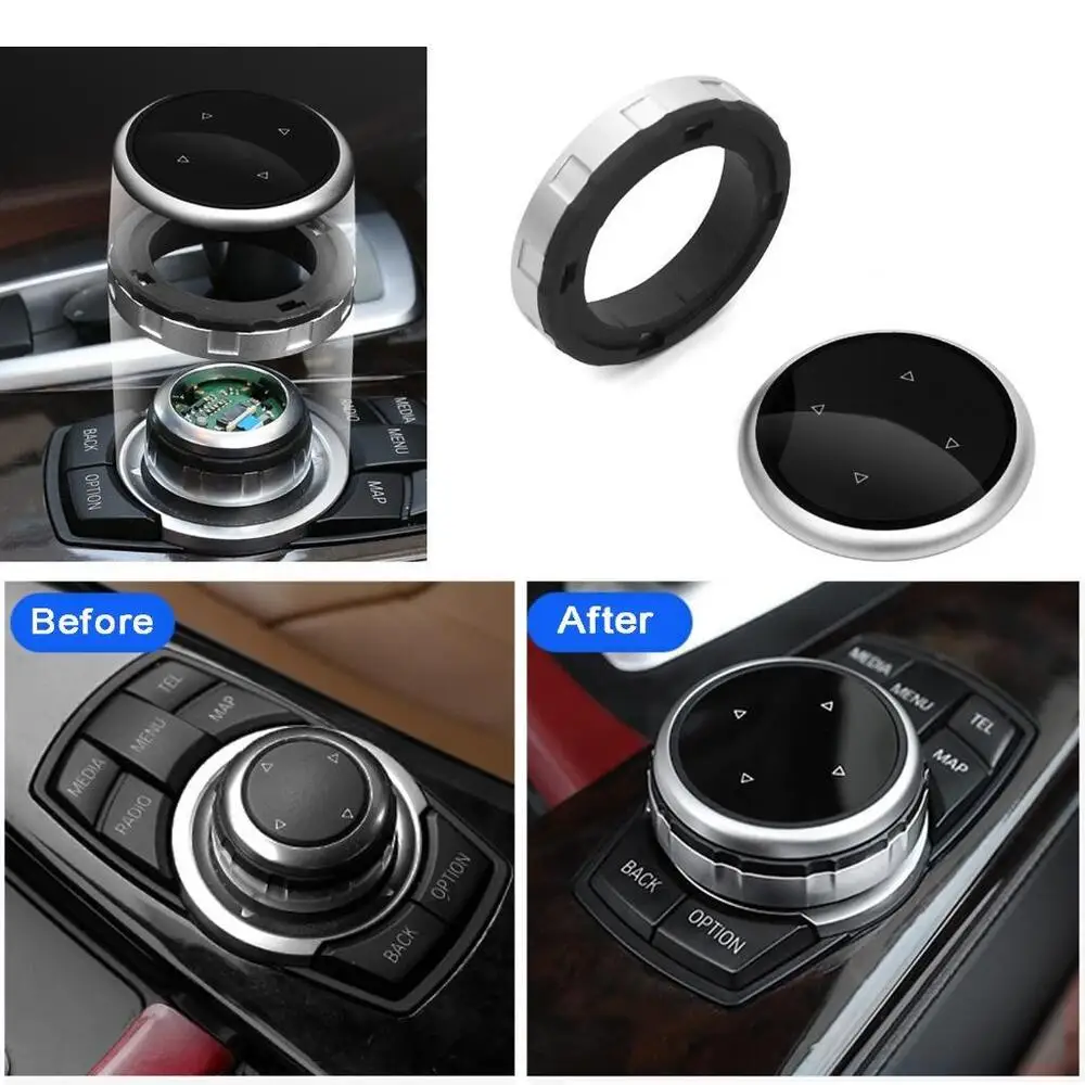 

Multi-Media Control Knob Trim For BMW M1 2 3 4 5 6 7 GT X1 X3 X4 X5 X6 iDrive US