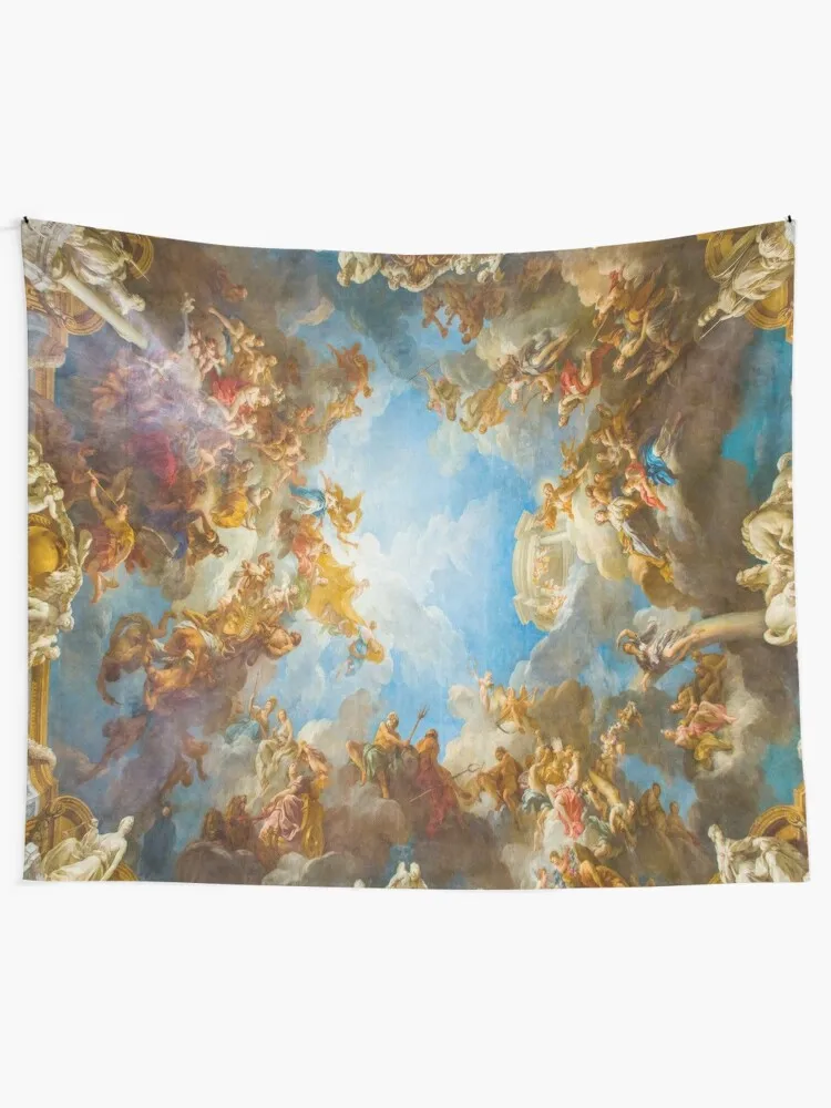 Fresco of Angels in the Palace of Versailles with space background Tapestry Art Mural Tapestries Wall Hanging