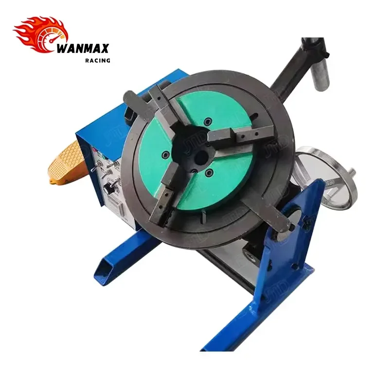 30KG Welding Positioner with 200mm Chuck & 25mm Through-Hole, Universal Welding Station for /MIG/TIG, Fast Shipping