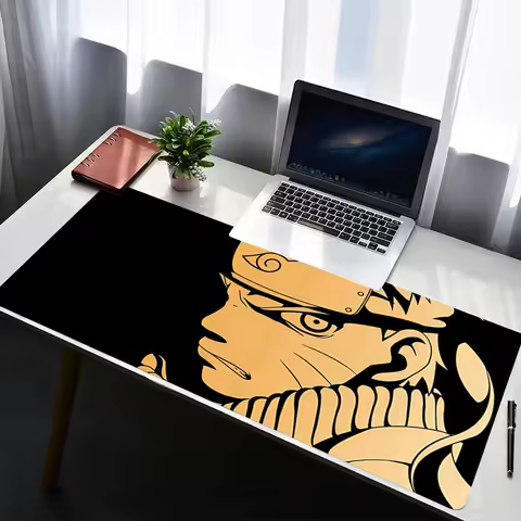 Mouse Pad PC Non Slip Rubber Mousepad Laptop Naruto Uzumaki Gamer Cabinet HD Keyboard Pad Office Computer Gaming Desk Mouse Mat