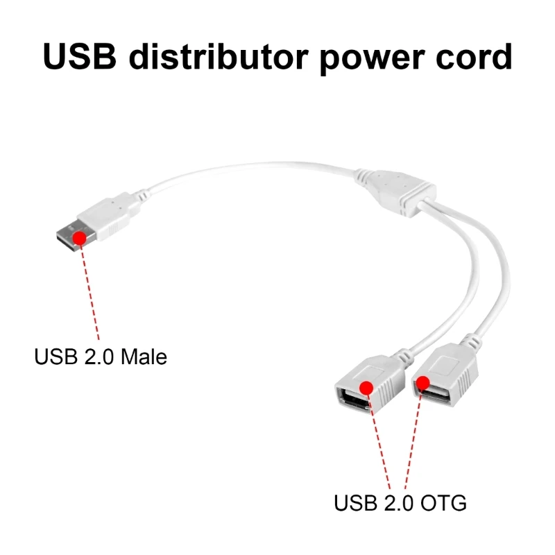 Удлинительный кабель USB «папа» на 2 «мама» USB Y-разветвитель для автомобиля, ноутбуков USB-кабель для зарядки отлично подходит