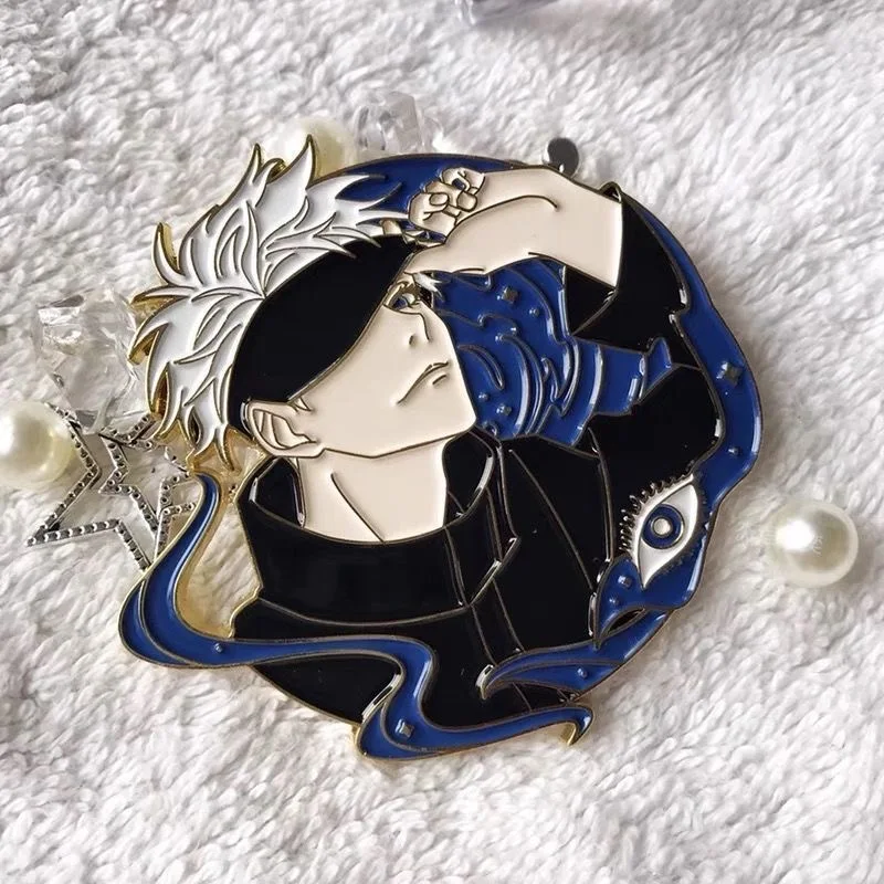 

Anime Jujutsu Kaisen Satoru Gojo Cosplay Metal Badge Cute Brooch Decorate Accessory Ambitus