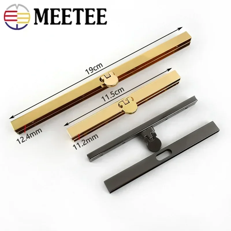 5Pcs Meetee 11.5/19cm Purse Frame Handle Metal Clasps for Wallet Making Women Clutch Kiss Clasp Lock DIY Bags Accessories