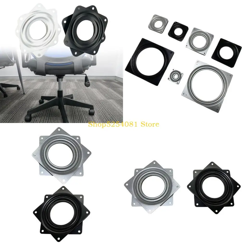 AXYC Square Swivels Plate Replacement Turntable Bearings Swivels Plate Easily Install