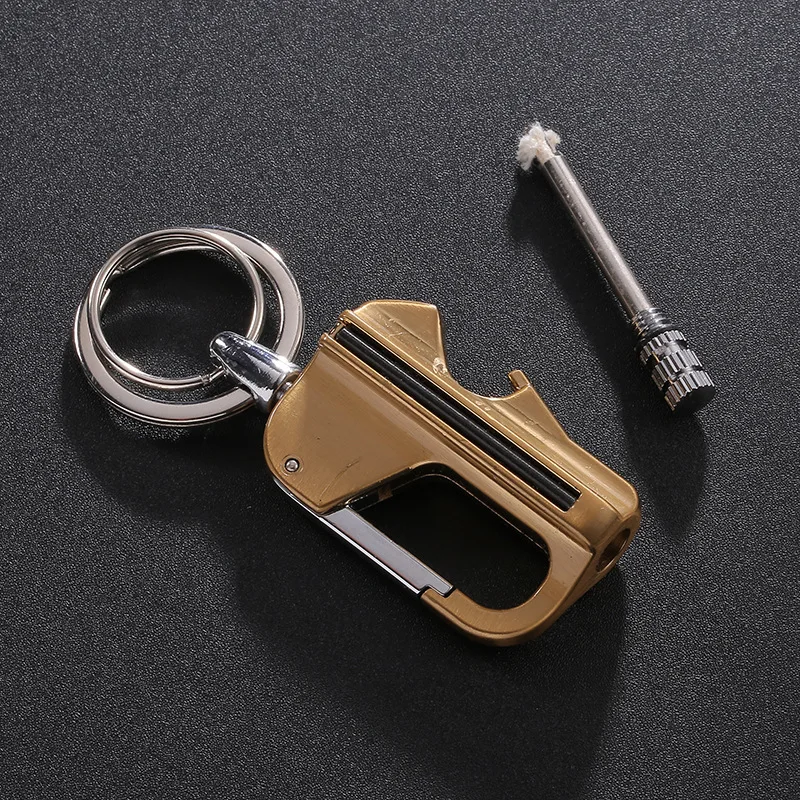 Retro Ten Thousand Matches Windproof Waterproof Metal cigarette lighter outdoors camping Igniter Cigarette accessories