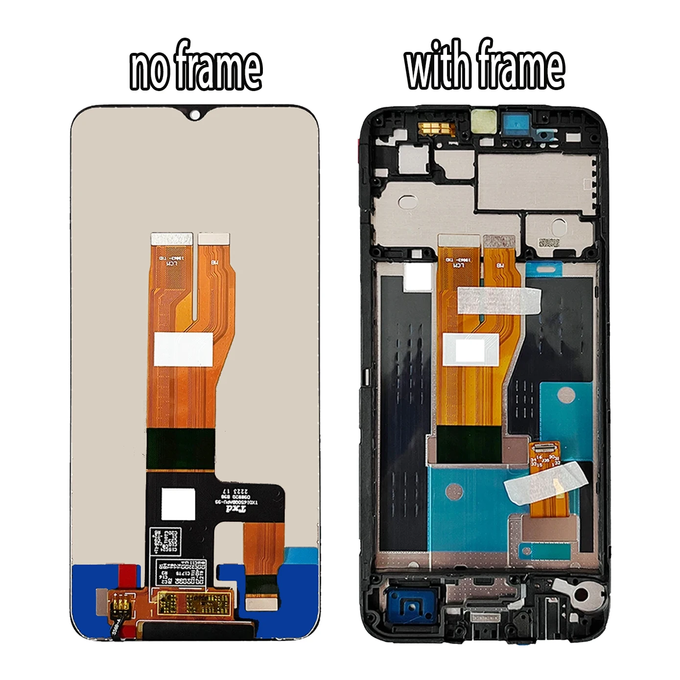 6.5'' Display For Oppo Realme C33 RMX3624 LCD Screen Digitizer Assembly For Realme C33 LCD 10 Touches Display