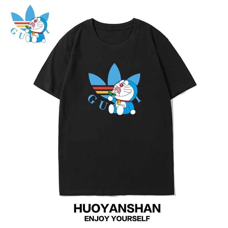 

Fashion Cartoon Trend Men's T-Shirt Crew Neck Short Sleeve Cotton Tees Luxury Brand T-shirt Men Women Streetwear Oversized Tops
