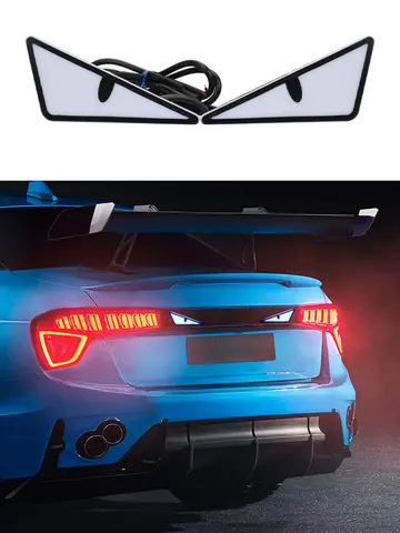 2pcs LED Devil's Eye License plate light Headlight For Car Motorcycl Universal Modified Decoration single light car Accessories