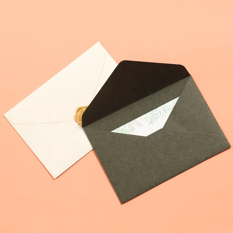 50 pçs/lote Envelope Papel Pequenas Empresas Suprimentos Estilo Ocidental Cartão Postal Extrato Envelopes para Convites De Casamento Papelaria