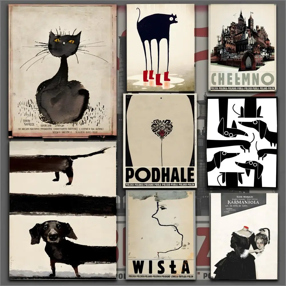 Ryszard Kaja Artworks Polish Poster Durable HD PVC Wall Art - Waterproof Soundproof For Home Office Bar