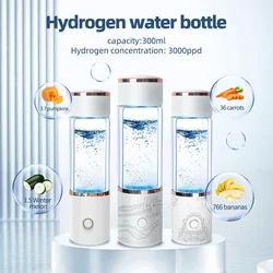 Portable Hydrogen Water Generator Alkaline Maker Rechargeable Water Ionizer Bottle Super Antioxidan Hydrogen-Rich Water Cup