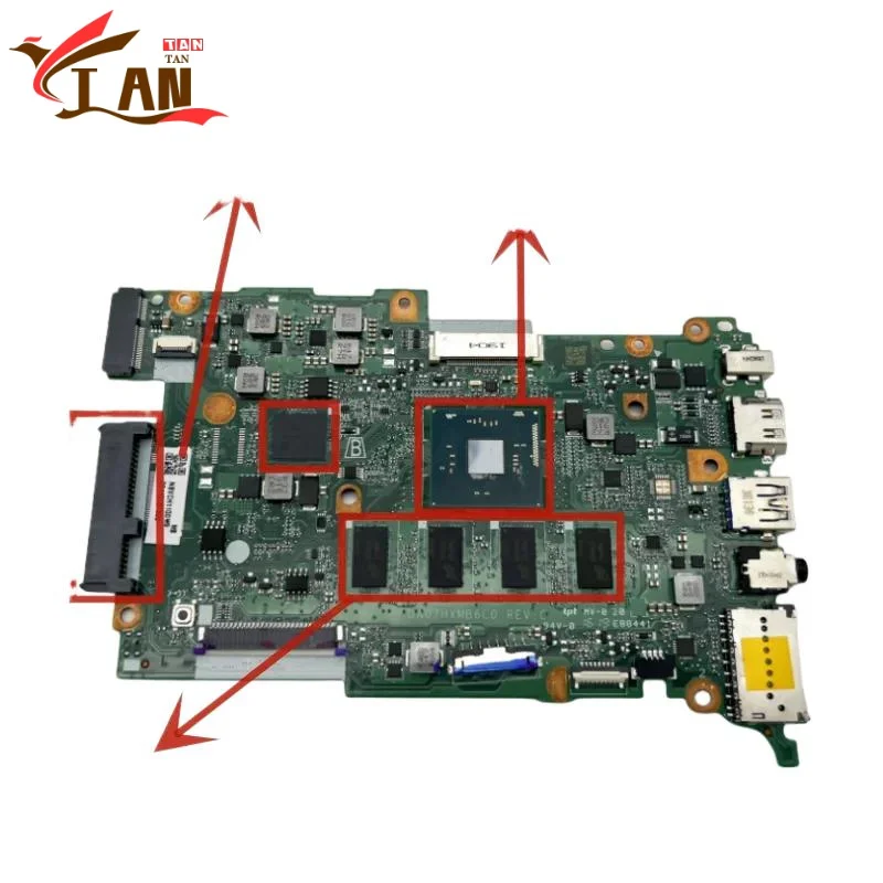 

DA0ZHXMB6C0 для Acer TravelMate TMB117, материнская плата NBVCH1100W с процессором E8000, 4 ГБ ОЗУ + материнская плата SSD, 100% протестирована, быстрая доставка TT