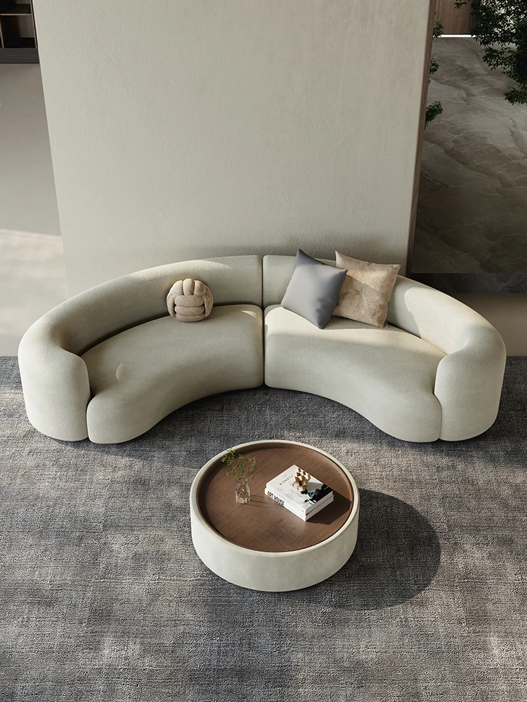 

Semicircular curved special-shaped sofa, sitting area, reception office, beauty salon