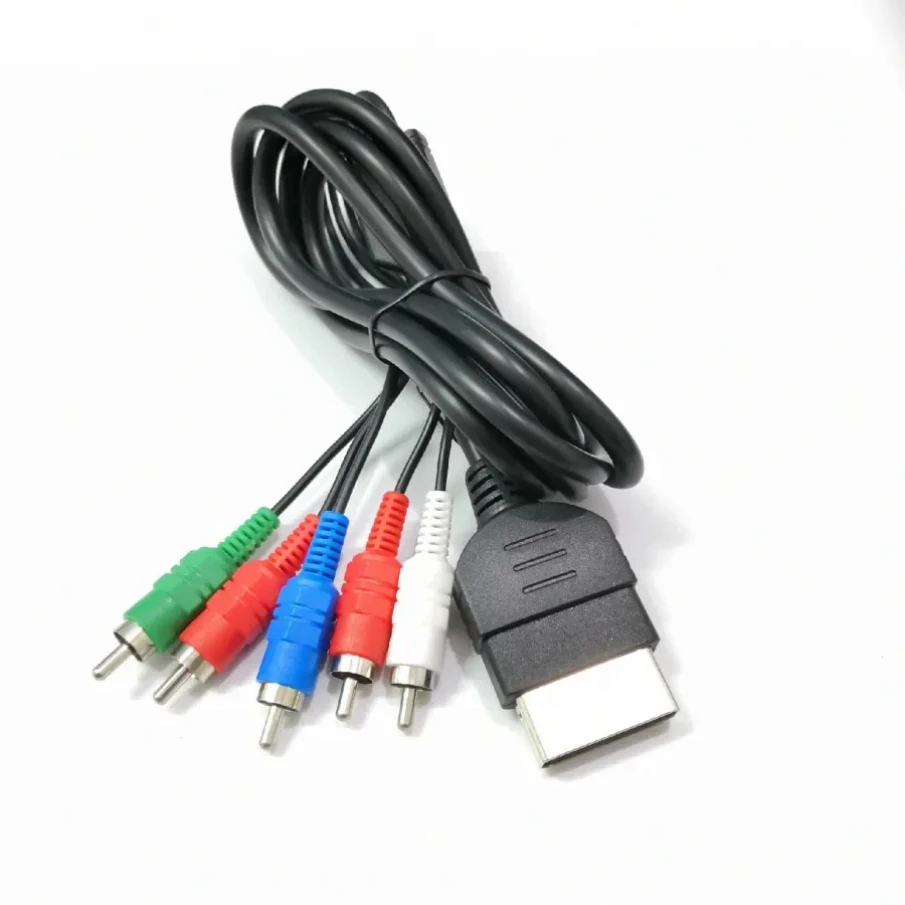 

200pcs 1.8m High-Definition TV Component RCA Cord Composite AV Audio Video Cable for Xbox Original Console