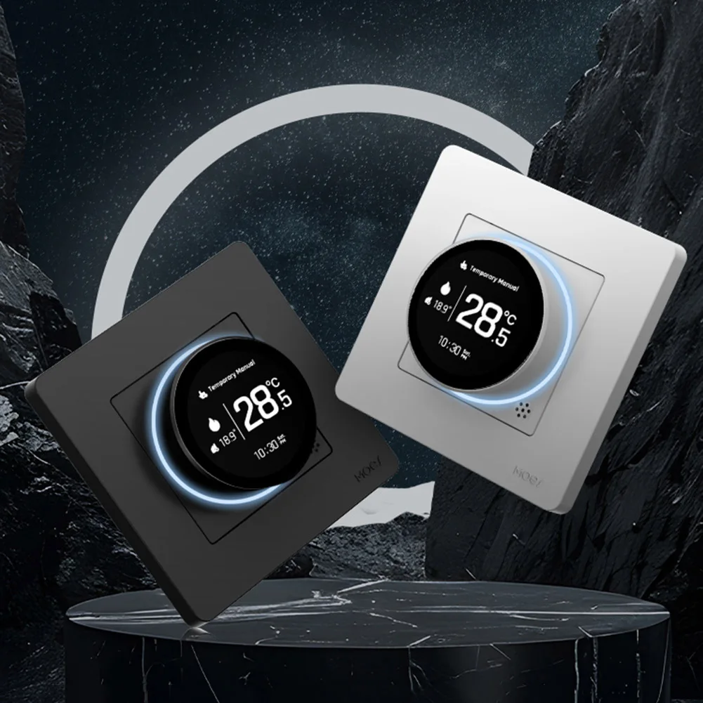 

Smart Knob Thermostat Temperature Controller Smart Home Heating Knob Thermostat for Water Gas Boiler Electric Heating