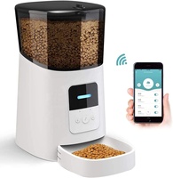 Tuya App 6L Automatic Cat Feeder Wi-Fi Enabled Smart Pet Feeder for Cats and Dog Auto Dog Food Dispenser with Portion Control