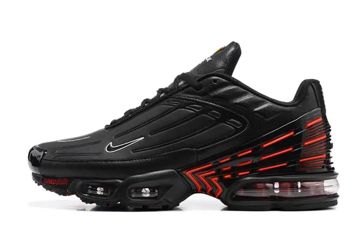 Scarpe da corsa da uomo Nike Air Max Plus 3 - Antiscivolo, resistenti, comode, sportive ammortizzanti, ventilate, Nero Verde