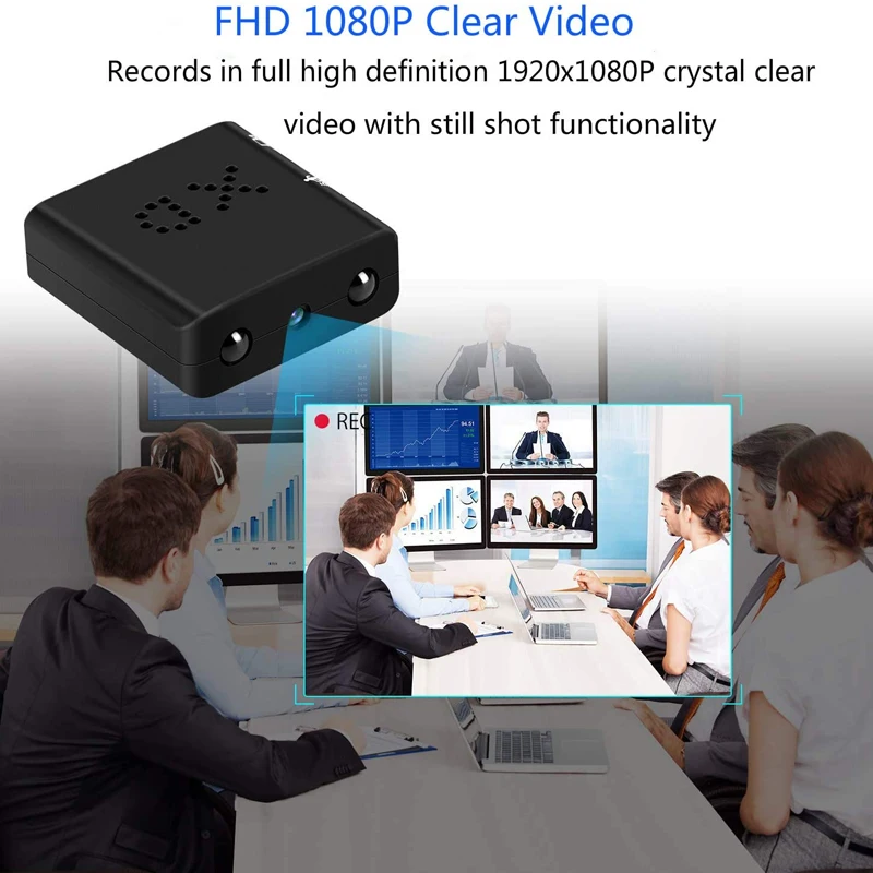 1080P Video Recorder Cam Night Vision Micro Camera Wireless Mini Camera Home Security Motion Detection Secret Cameras for Office