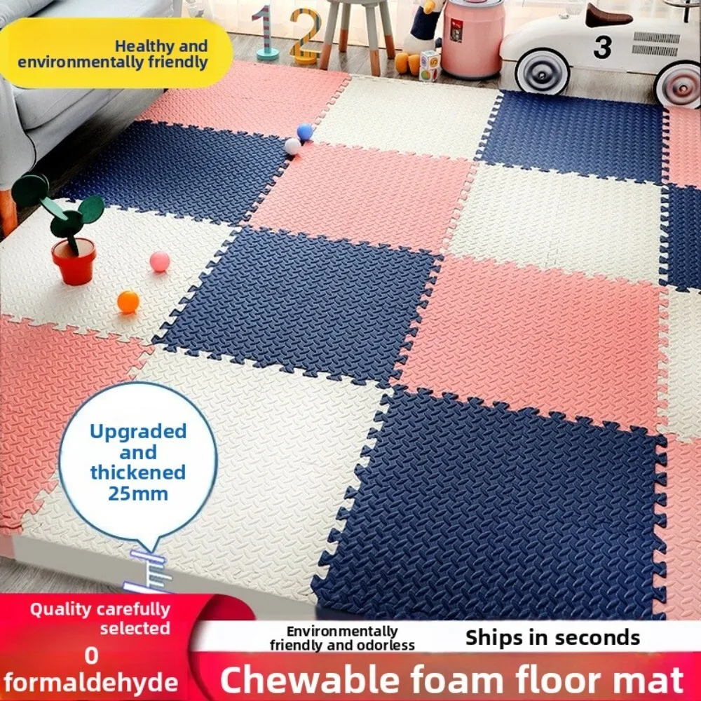 

Thickened Foam Floor Mat Soft Interlocking Puzzle Tiles for Kids Playroom Nursery Home Baby Crawling Toddler Safety Play Area
