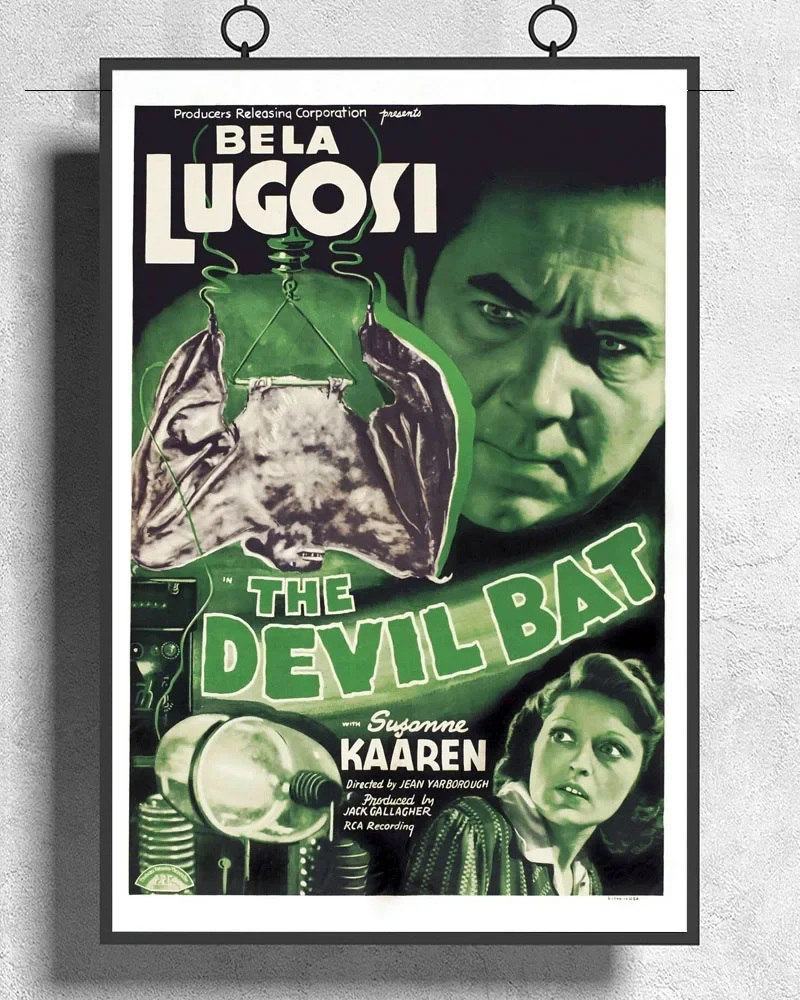 L264 THE DEVIL BAT Movie Bela Lugosi Dracula Vampires Silk Fabric Poster Art Decor Indoor Painting Gift