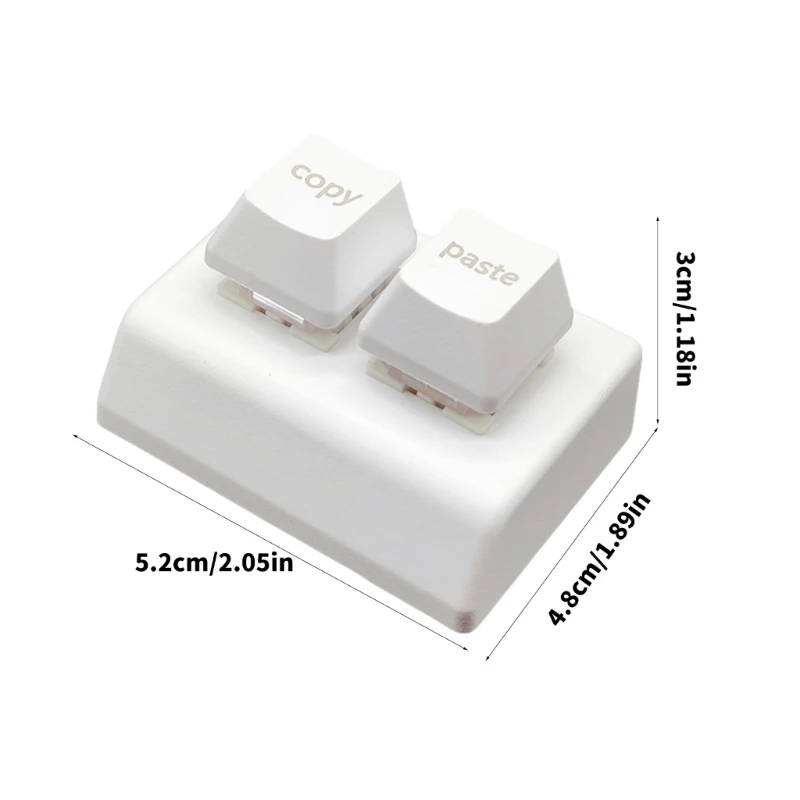 USB Corded Mechanical Keypad 2 Programmable Keys Color Backlit for Gaming