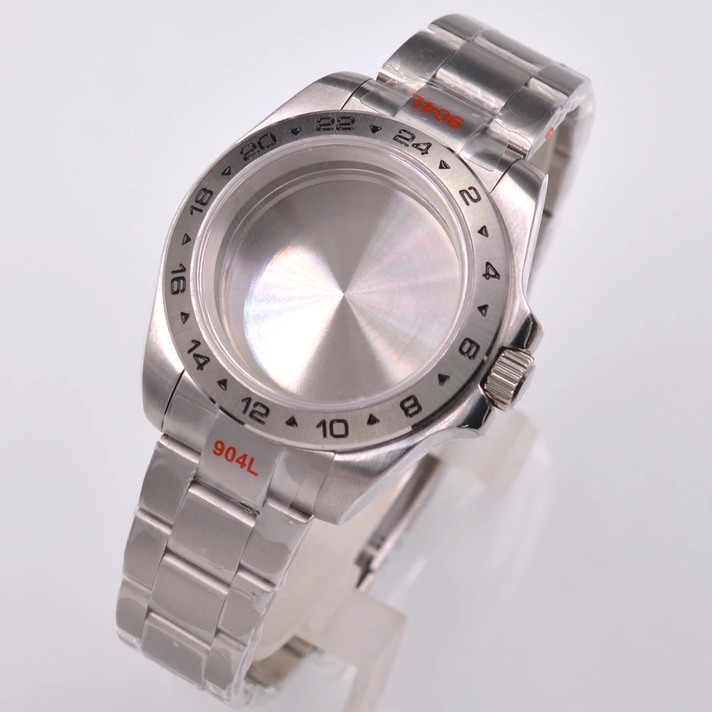 

40mm watch case For NH35 NH36 NH34 PT5000 ETA2824 2836 Miyota 8205 8215 Mingzhu 2813 3804 movement sapphire glass Case