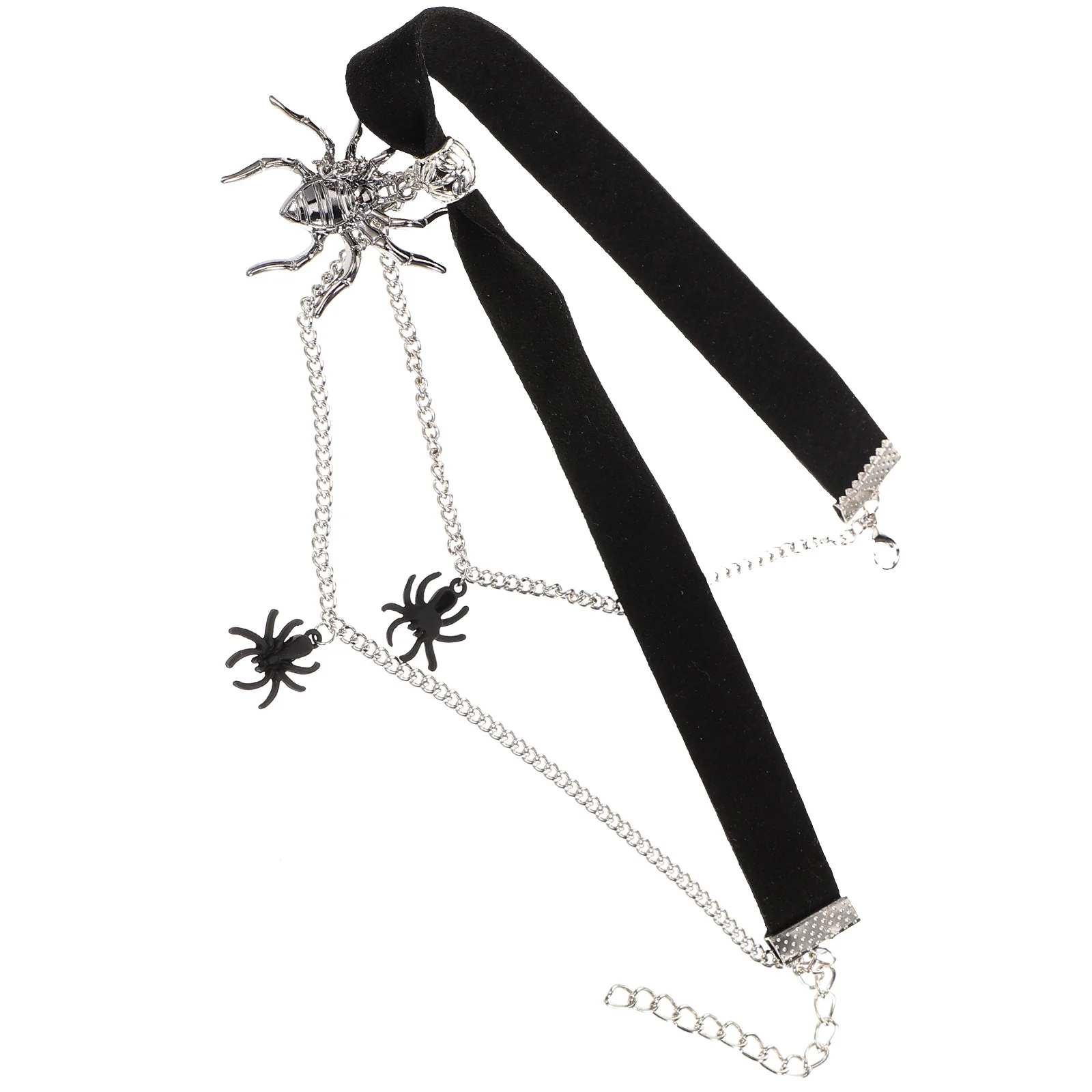 

Ожерелье-чокер с пауком, уникальный дизайн, маска для Хэллоуина, маскарадное колье, черное готическое ожерелье для женщин