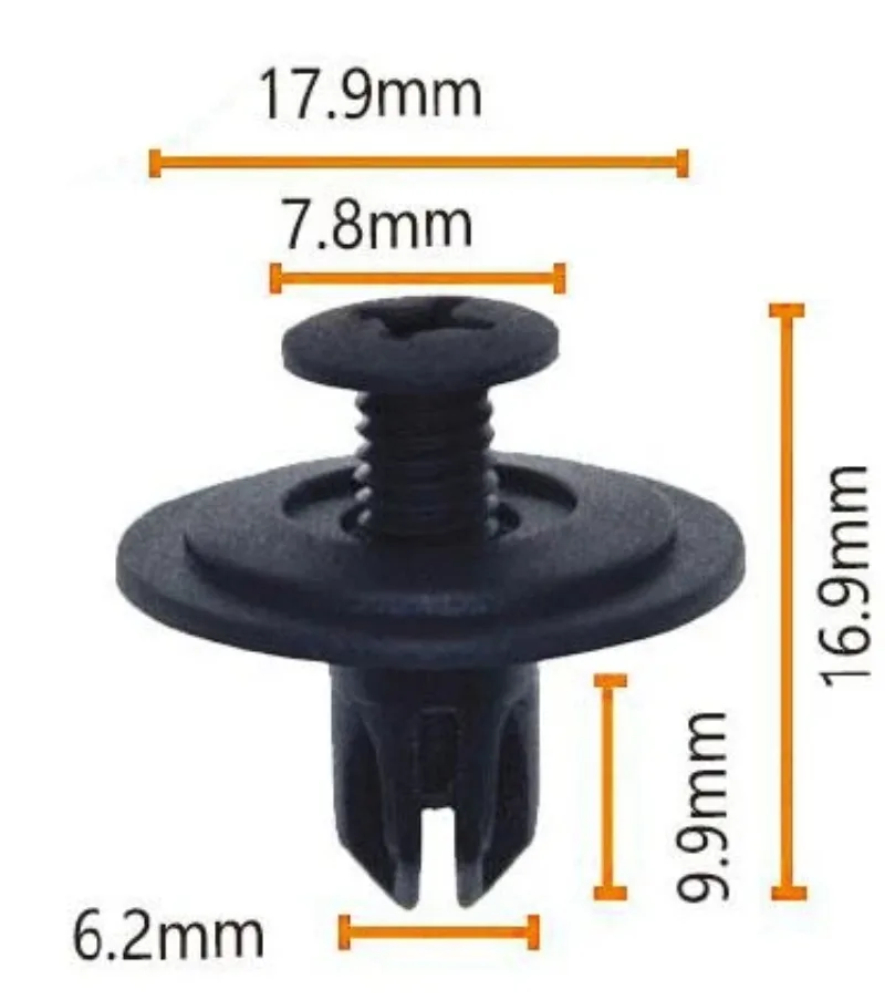 Wholesale Stock QGC-A283 Black Automotive Trim Fixings Fasteners Clips 1000pcs/Bag 20bags/Box New Condition Plastic Material