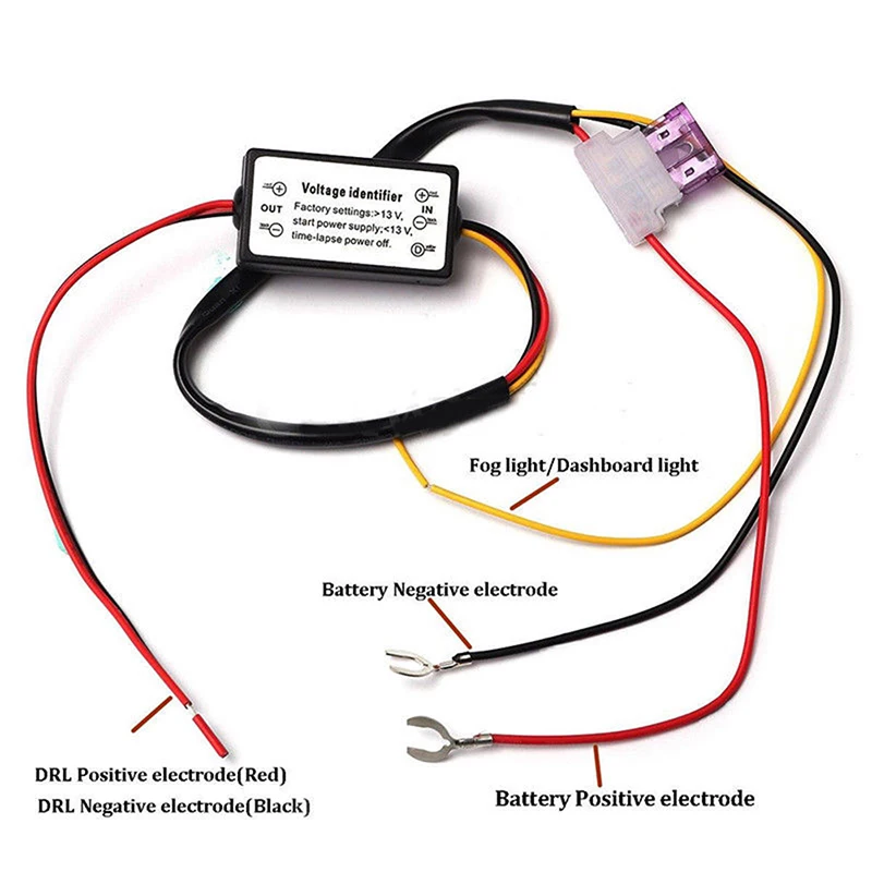 Car LED Daytime Running Light DRL Controller Auto Relay Harness Delay Off Car Accessories Dimmer