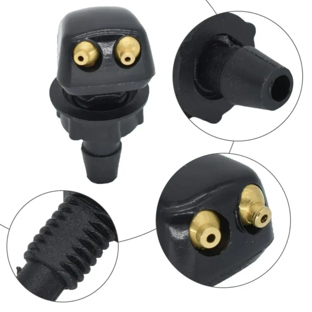 2026 NEW  Car Universal Front Windshield Wiper Nozzle Jet Sprayer Kits Sprinkler Water Fan Spout Cover Washer Outlet Adjustment