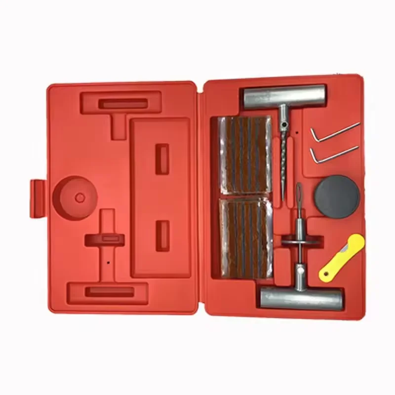 38-piece car tire repair tool set emergency box