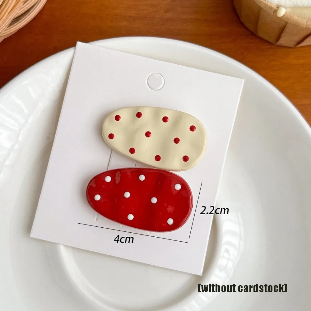 

Versatile Red Retro Hair Clip Seamless Polka Dot Hair Barrettes Headdress Bowknot Hairpin Hair Styling Accessories