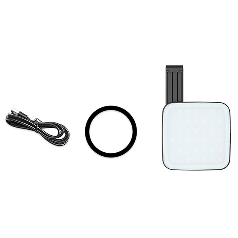 【hot-a69z-】携帯電話撮影用ledフィルライト、マグネット式両面セルフィーライト（ミラー付き）、色調整可能