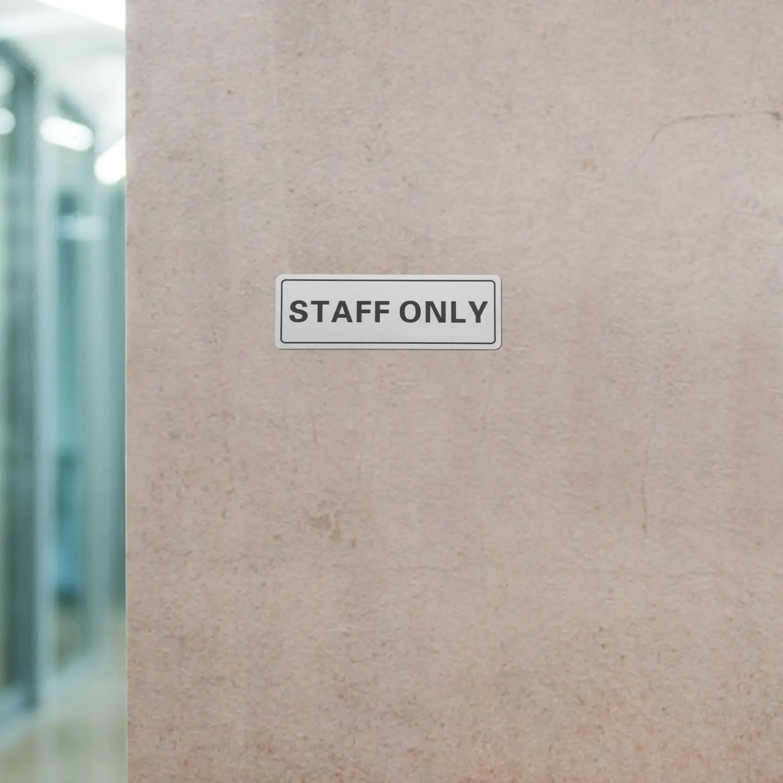 2Pcs Rectangle Aluminum Staff Only Sign Wall Door Marker Office Status Plaque Employee Exclusive Decor Staff Only Wall Sign