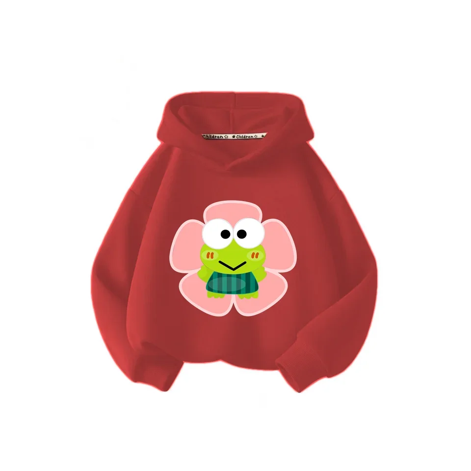 New Fall/Winter 2024 Baby clothing for girls Hello Kitty hoodie Sanli Ou Keroppi Children\'s hoodie top for children