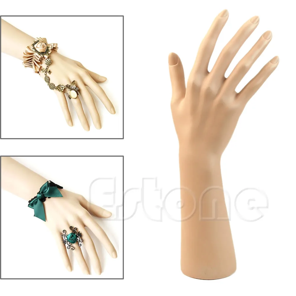 

Art Fake Model Watch Ring Bracelet Gloves Stand Display Mannequin Hand NEW arrival