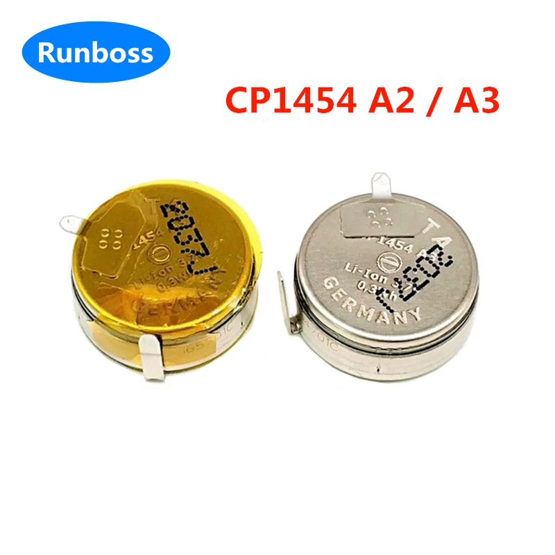 CP1454 LIR1454 1454 A3 A2 3.7V 85mAh Lithium Battery With 90 Degree Solder Feet For Bose Soundsport Free TWS Earphone Headset