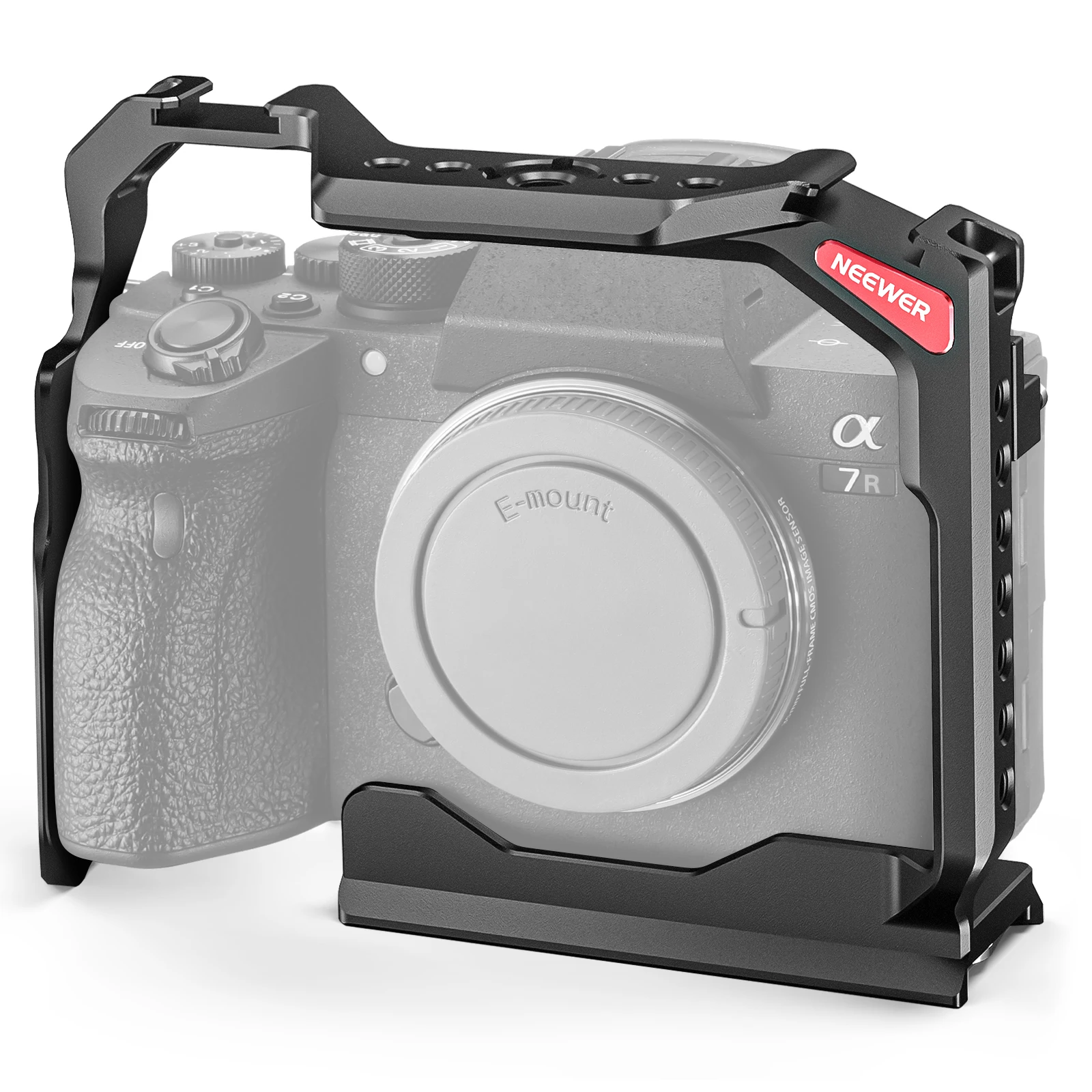 NEEWER Gabbia per fotocamera completa per Sony a7R V/a7R IV/a7 IV/a7S III/a1 Videocamera in alluminio Rig con accesso completo/tipo Arca QR Base Rig