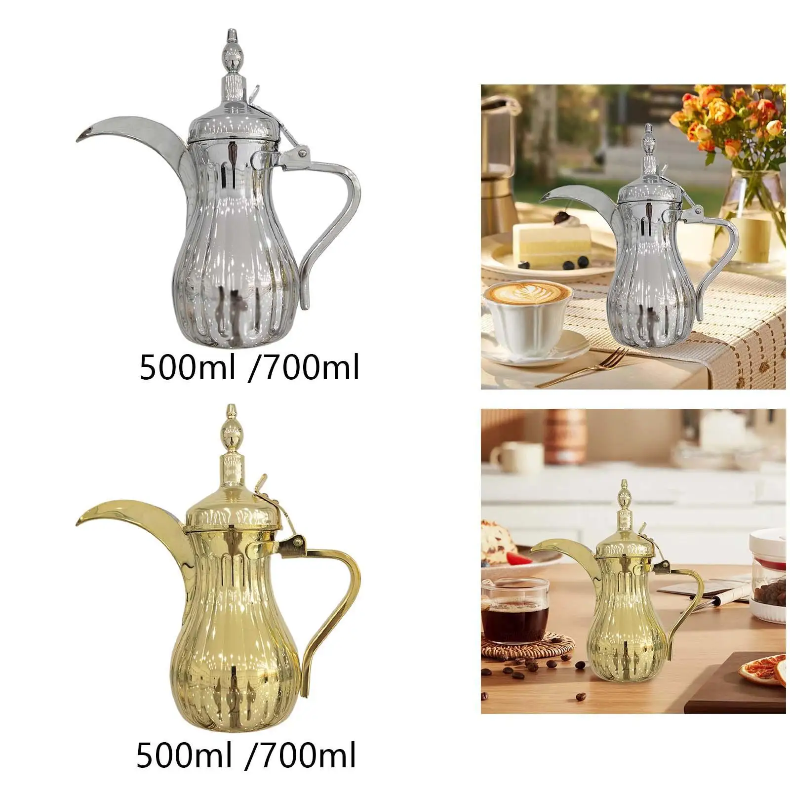 Middle East Coffee Pot Arab Kettle Teapot for Bar Home Stainless Steel Eagle Beak Pot