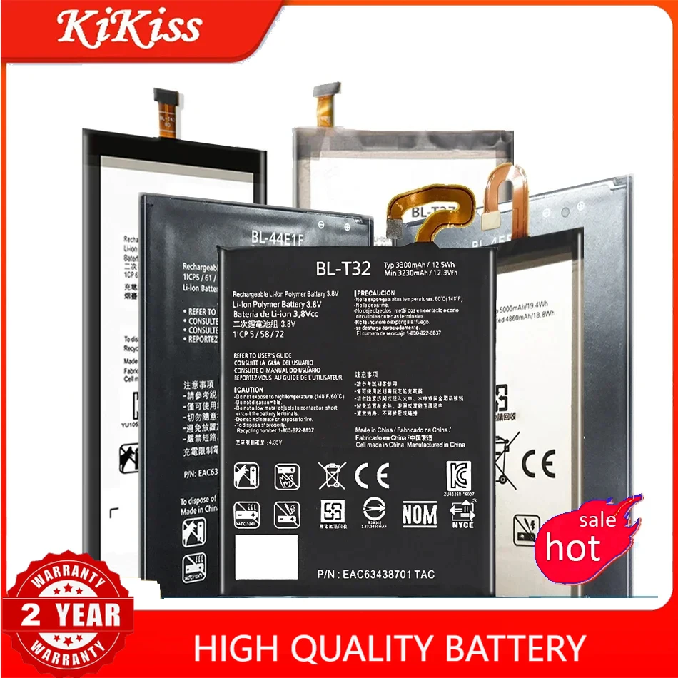 Battery For LG G2 G3 G4 G5 G6 G7 G8 ThinQ mini Beat G3S G3C G4S G4C/ V10 V20 V30 V40 V50/Optimus G Pro 2/ X Cam Power 2 BL-44E1F